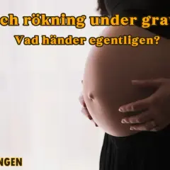 Graviditet och nikotin: vad händer egentligen? En bild som belyser riskerna med snus och rökning under graviditeten.
