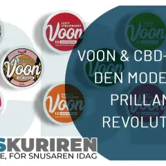 Voon CBD-snus i olika smaker som lakrits och jordgubb. Upptäck den moderna prillans revolution och dess cbd snus effekt.
