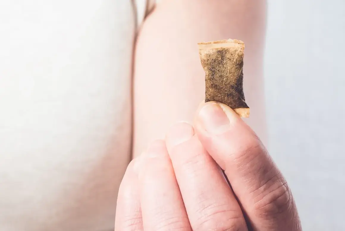 En hand håller en prilla nikotinfritt snus, ett alternativ för den som är gravid och vill undvika nikotin.
