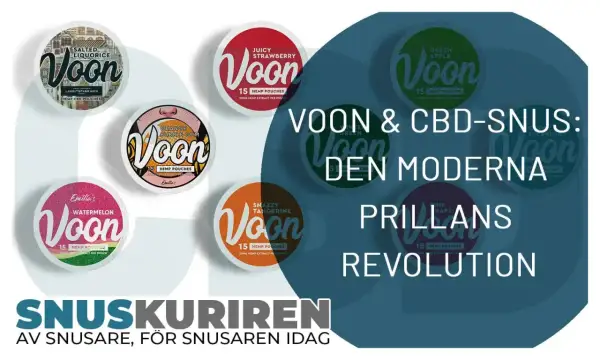 Voon CBD-snus i olika smaker som lakrits och jordgubb. Upptäck den moderna prillans revolution och dess cbd snus effekt.